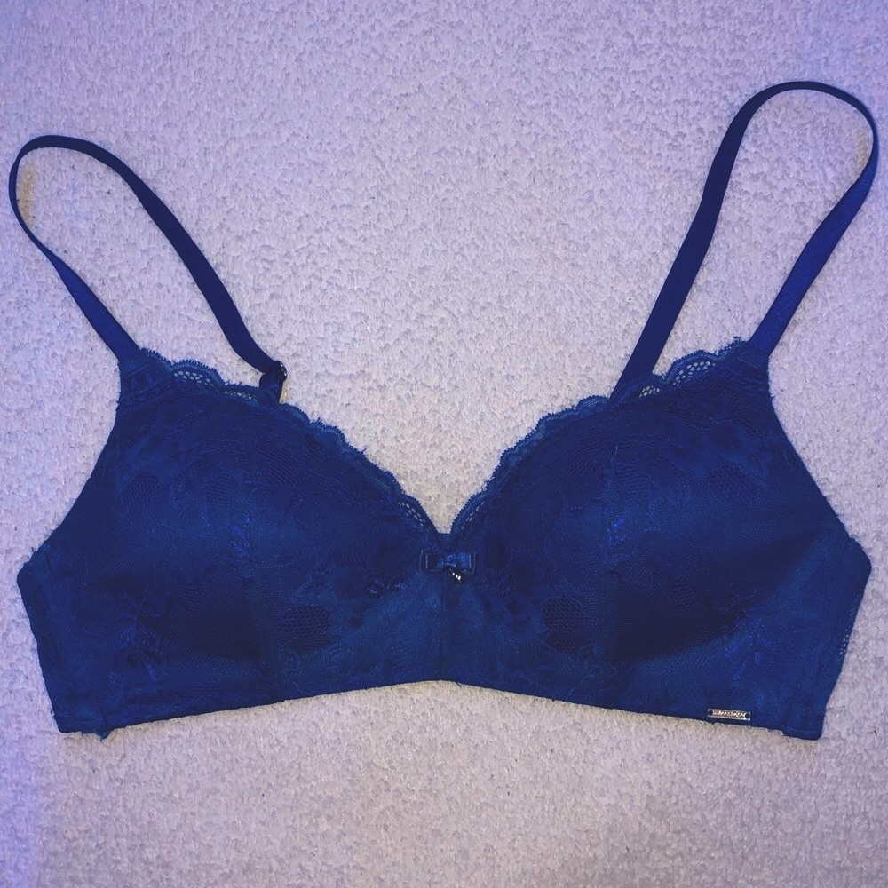 La vie en rose lace Royal blue bralette